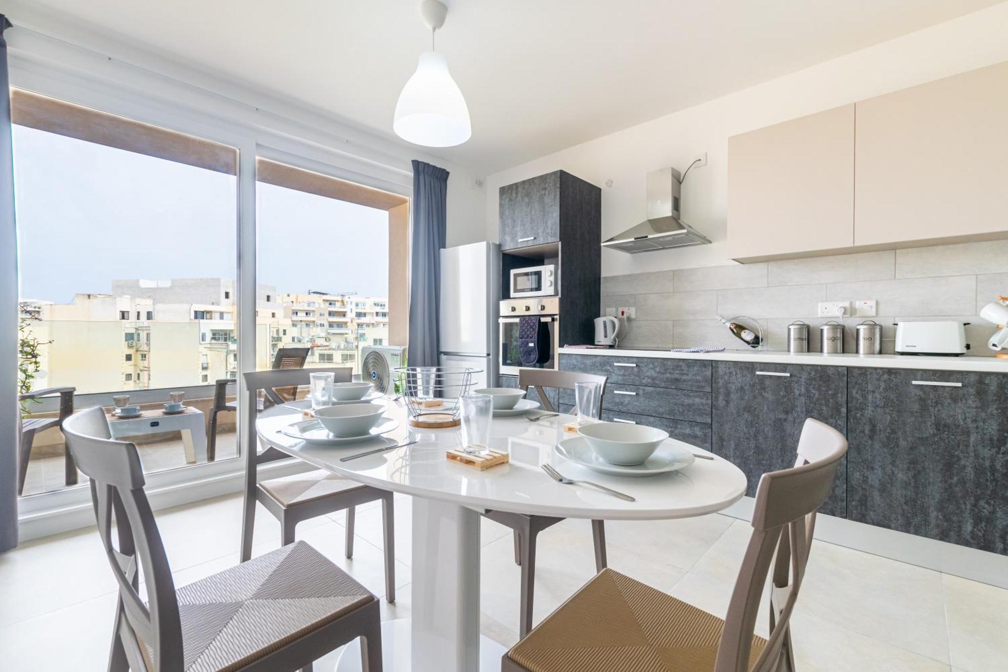 Spacious Brand New Apartment Hc Balcony 3 Bdr 2 Bth Bugibba St. Paul's Bay Exteriör bild